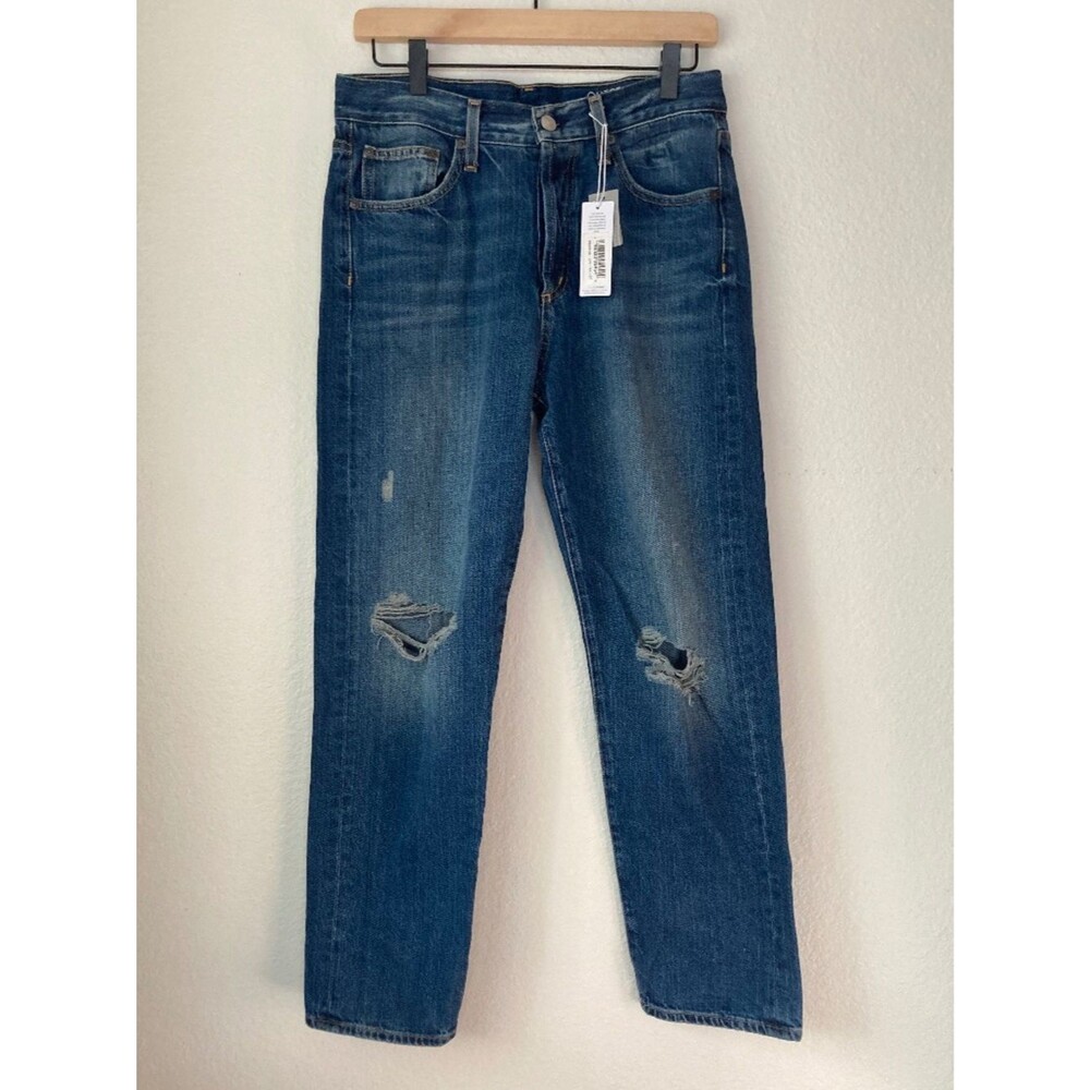 Outerknown SEA Jeans Fillmore Boyfriend Button Fly Women’s Size 27 Distressed